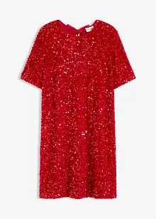 Miniklänning med glansig yta, bonprix