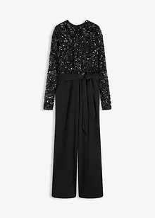 Jumpsuit med paljettbroderi, bonprix