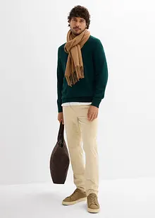 Dra-på-byxa i manchester, normal passform, raka ben, bonprix