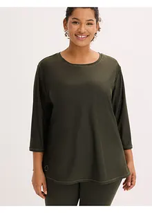 Supermjuk funktionstopp av snabbtorkande material med 3/4-ärmar, bonprix