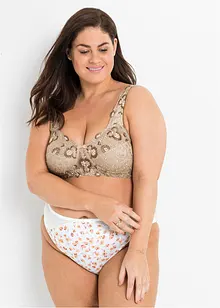 Avlastande BH utan bygel med vadderade axelband, bonprix