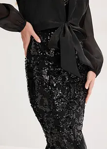 Bolero av tunn tyll med knytdetalj, bonprix