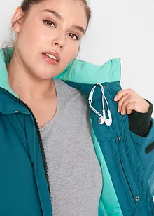 Lång vattentät funktionsjacka med huva, bonprix