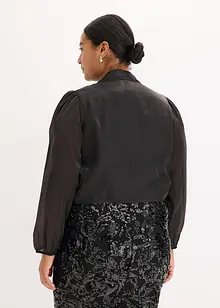 Bolero av tunn tyll med knytdetalj, bonprix