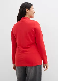 Långärmad topp i figurnära modell, bonprix