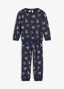 Pyjamas av ekologisk bomull (set i 2 delar), bonprix