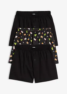 Bekväma boxershorts av ren bomull (3-pack), bonprix