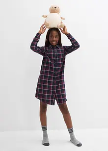 Nattlinne av mjuk flanell med knappslå, bonprix