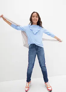 Termojeans med jerseyfoder, Mid Waist, bonprix