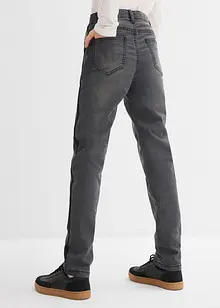Termojeans med jerseyfoder, Mid Waist, bonprix
