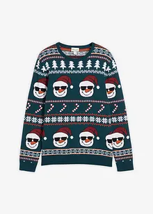 Mönstrad tröja med återvunnen bomull, bonprix