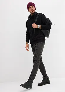 Sweatshirt i ekologisk bomull med sjalkrage, bonprix