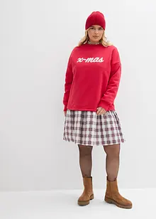 Oversizesweatshirt i bomullsmix, bonprix