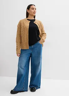 Långärmad topp i ekologisk bomull, bonprix