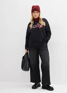 Långärmad topp i ekologisk bomull, bonprix