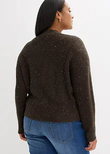 Hålmönstrad cardigan, bonprix