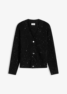 Hålmönstrad cardigan, bonprix