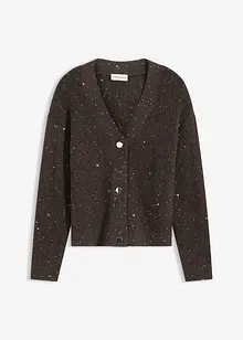 Hålmönstrad cardigan, bonprix