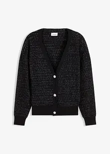Cardigan i följsam viskosmix, bonprix