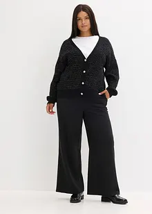 Cardigan i följsam viskosmix, bonprix