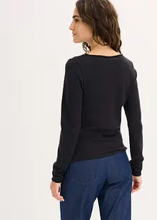 Finstickad tröja av viskosmix med mjukt fall, bonprix