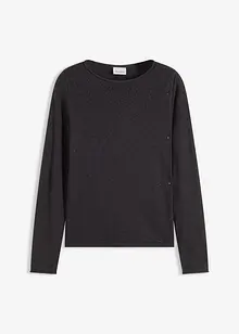 Finstickad tröja av viskosmix med mjukt fall, bonprix