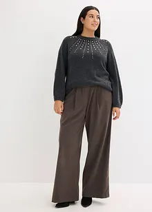 Tröja med pärlor, bonprix