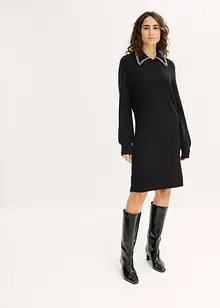 Stickad klänning, bonprix