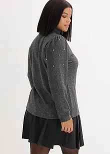 Fleecetopp i följsam viskosmix, bonprix