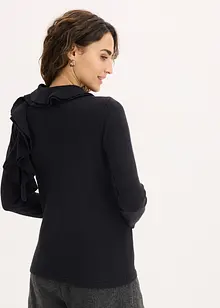 Finstickad tröja av mjuk viskosmix, bonprix