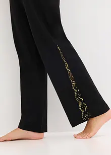 Pyjamas med skir, glittrig spets, bonprix