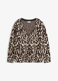 Cardigan i jacquard, bonprix