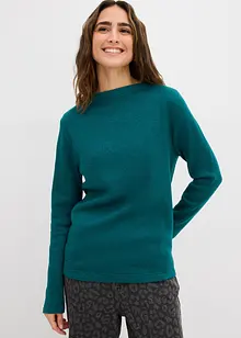 Stickad topp i figurnära modell, bonprix