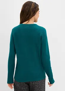 Stickad topp i figurnära modell, bonprix