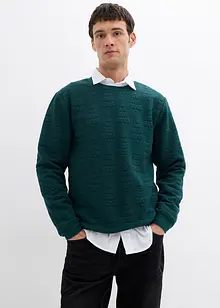 Sweatshirt med julgransmönster, bonprix