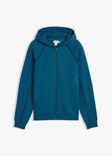 Munkjacka med kontrasterande detaljer av ren bomull, bonprix