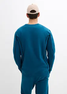 Sweatshirt i bomull med kontrasterande detaljer, bonprix