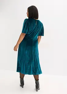 Midiklänning av mjuk sammet, bonprix