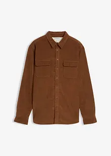 Manchesterskjorta med stretch och fleecefoder, bonprix