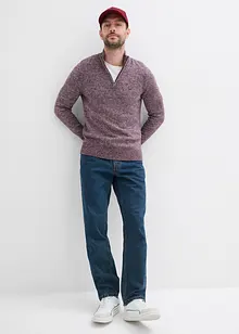 Tröja med krage, med bomull, bonprix