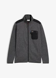 Jacka av stickad fleece, bonprix
