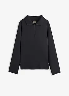 Tröja av viskosmix, med krage, bonprix