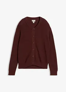 Cardigan med rund halsringning, bonprix