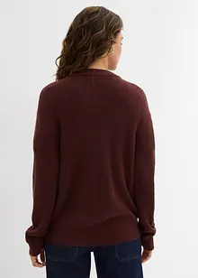 Cardigan med rund halsringning, bonprix