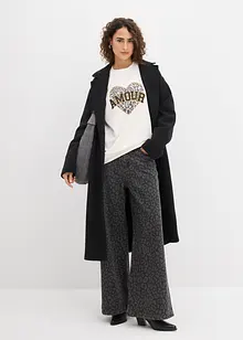 Oversizesweatshirt i bomullsmix, bonprix