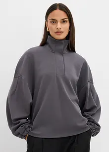 Oversizesweatshirt i stabil trikå, bonprix