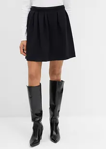 Kjol med gubbveck i lätt glänsande viskosmix, bonprix