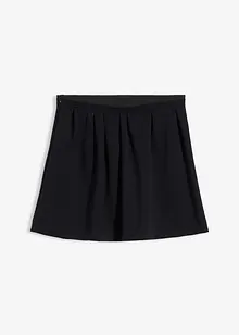 Kjol med gubbveck i lätt glänsande viskosmix, bonprix