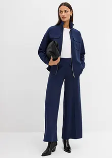 Sweatjacka av lätt glansig viskosmix, bonprix