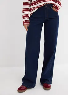 Jeans i Straight modell med ekologisk bomull och Mid Waist, bonprix